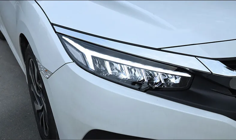 Автомобильная фара для Honda civic фары в сборе динамический сигнал поворота полный светодиодный луч