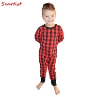 seartist newborn spring rompers baby boys girls red plaid jumpsuit kids pajamas infant jumper outfit baby clothes 2022 new 42