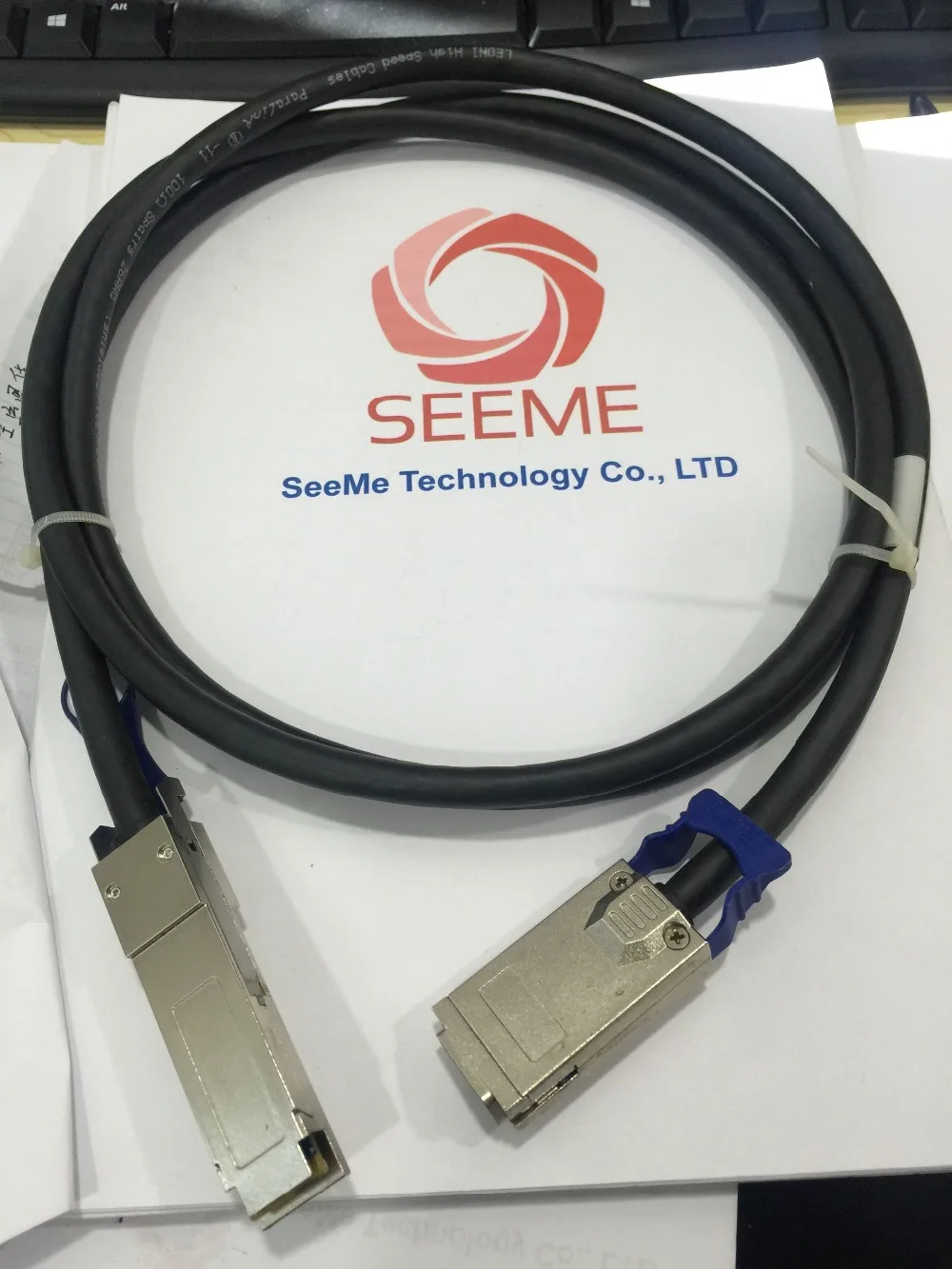 

Оптический кабель QSFP для CX4, SFF8436-8470, CBL1-0400626 24AWG, длина 1 метра