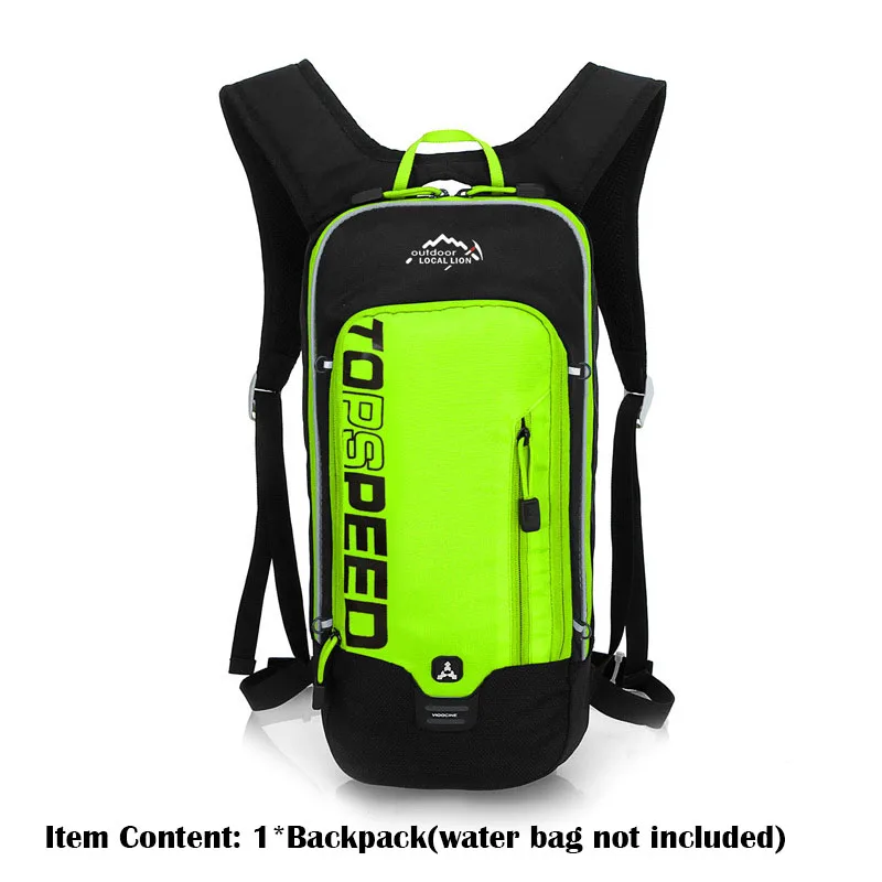 1 x green backpack Местный лев 6л водонепроницаемый велосипедный рюкзак, мужская и женская MTB велосипедная сумка для воды, нейлоновый рюкзак для пешего туризма и отдыха на велосипеде гидратационный рюкзак - Цвет: 1 x green backpack