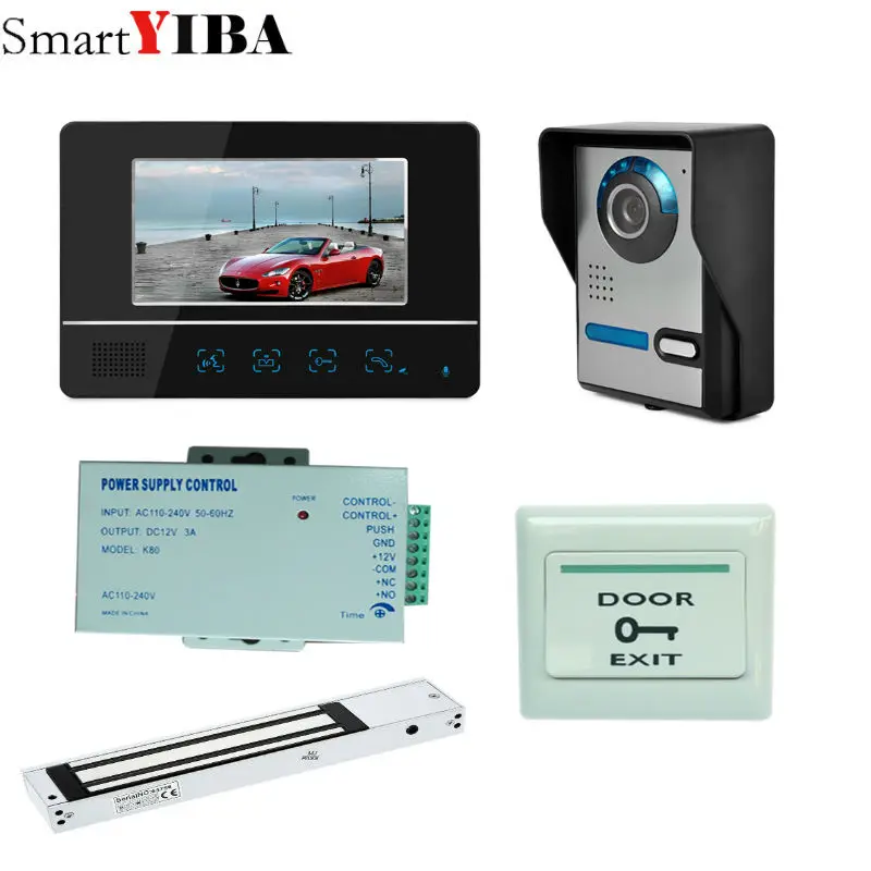 7 дюймовый видеодомофон SmartYIBA дверной звонок цветной монитор контроль доступа