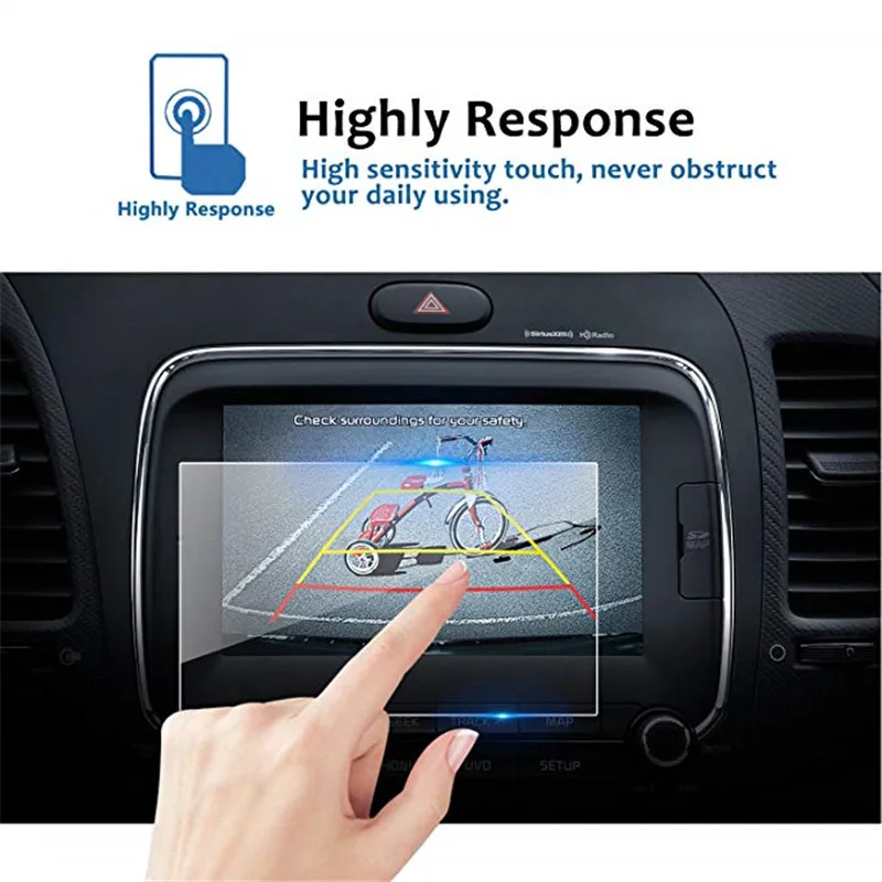 7 дюймовая Защитная пленка для экрана навигации автомобиля Kia 2017 Forte закаленное