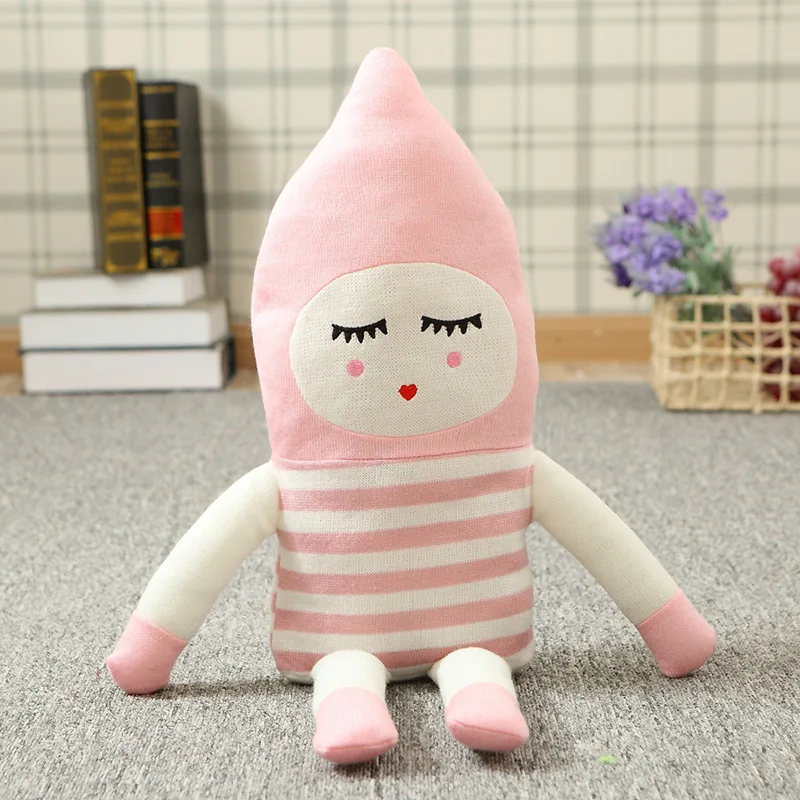 Счастливый мальчик воскресенье Мягкие плюшевые игрушки куклы Peluche ручной вязки