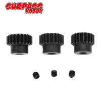 surpass hobby 3pcs 48dp 3 175mm 13t 15t16t 18t 19t 21t21t 23t pinion motor gear combo set for 110 rc brushed brushless car