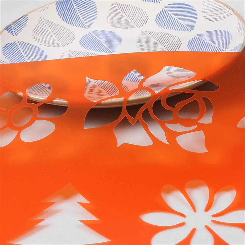 Инструменты для украшения торта с цветами трафареты художественных трафаретов