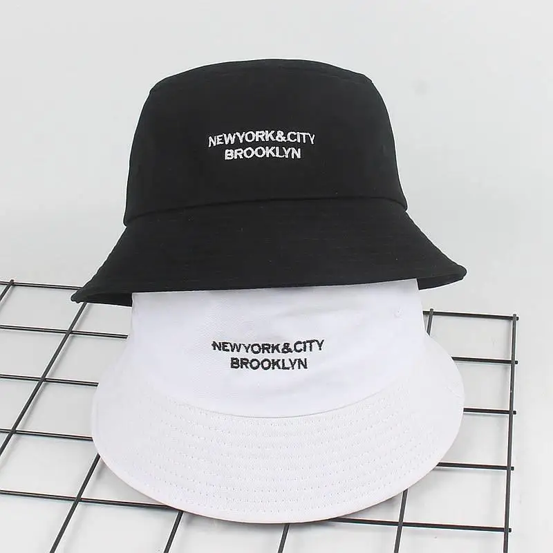 Панама из 2020 хлопка с вышивкой букв шляпа рыбака складная Кепка уличная дорожная