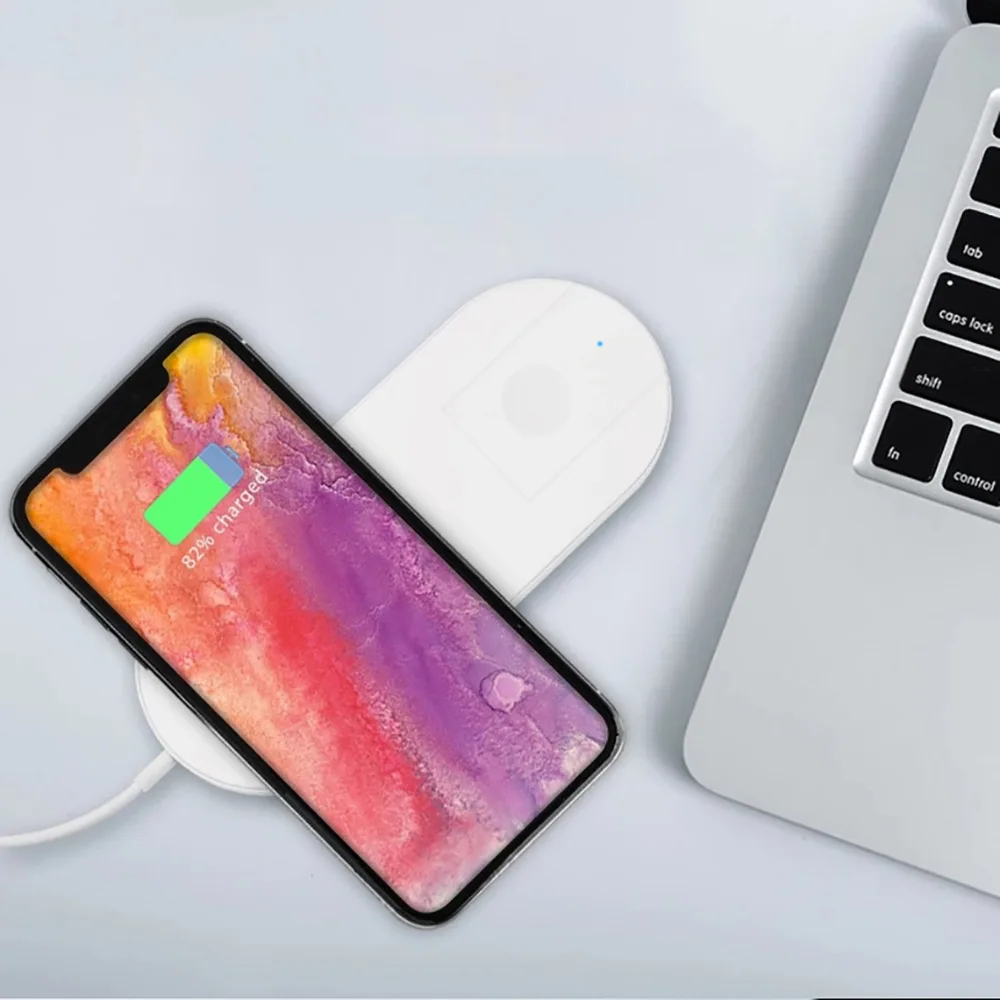 10 вт универсальное беспроводное зарядное устройство QI для iPhone X 8 Plus XR XS MAX Быстрое