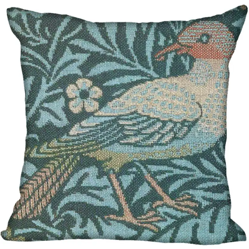21 Hot Custom William Morris Square Pillowcase Custom Zippered Bedroom Home Pillow Cover Case 35X35cm,40x40cm - Цвет: 21