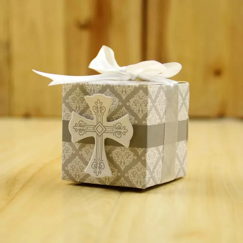 Galabeme 12PC Crossing Candy Boxes Angel Gift Box For Baby Shower Baptism Birthday First Communion Christening Easter Decoration | Дом и сад