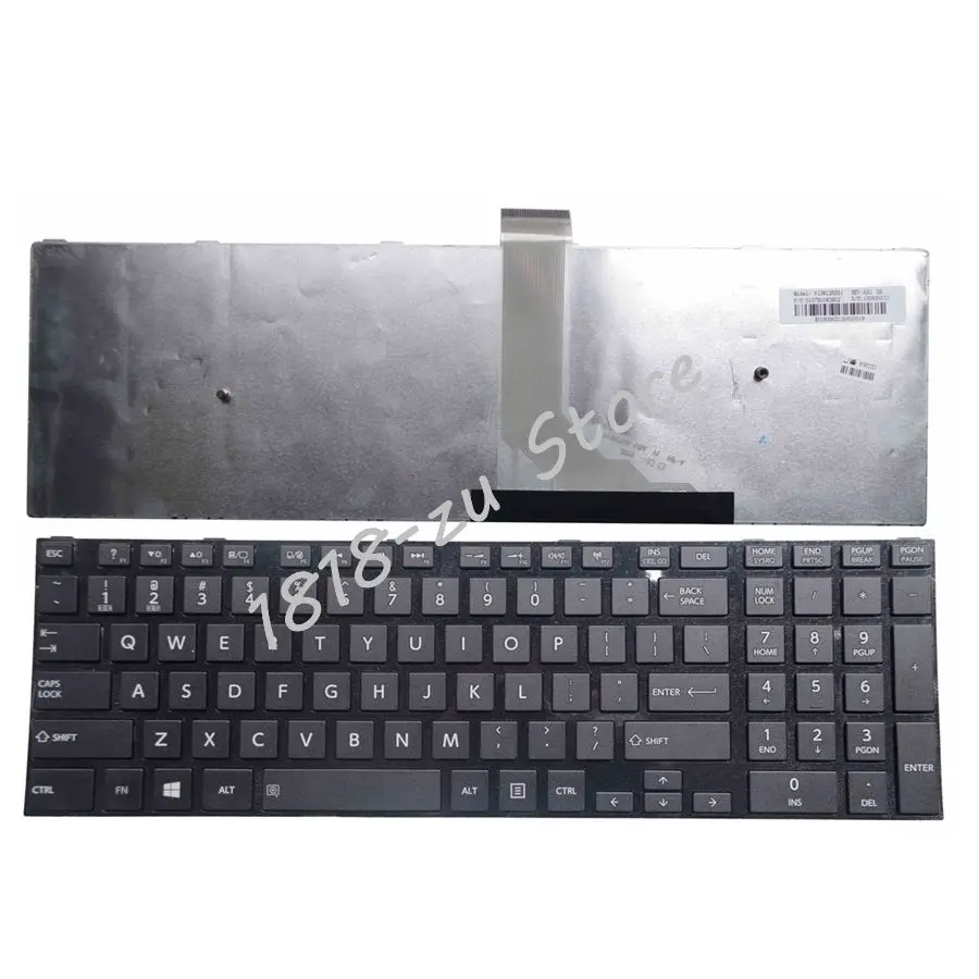Teclado para Toshiba Satellite C50 C50d Versão Preta com Moldura Teclado de substituição