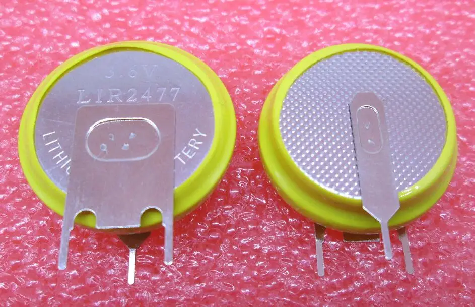 Литий ионный аккумулятор LIR2477 3 6 В с кнопками 2477 10 шт./лот|lithium battery|li-ion batterylot lot |