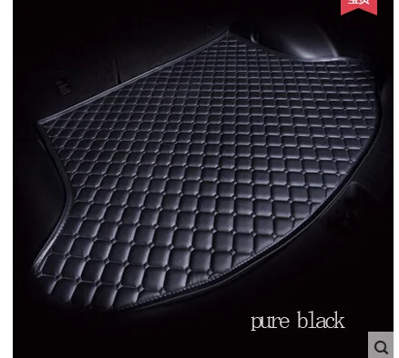 pure black Бесплатный shippingCustom Fit багажник автомобиля коврик для Audi A1 A4 A6 A7 A8 Q3 Q5 Q7 TT ковер грузового лайнера путешествия нескользящая для четыре сезона - Название цвета: pure black