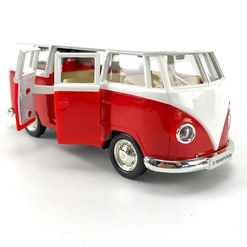 Bus red 1/36 Scale Simulation CLS63 G63 Q7 VW Bus Alloy Model Car Diecast Vehicle Toys Pull Back Metal Auto Collection Cars Toy For Kids - Цвет: Bus red