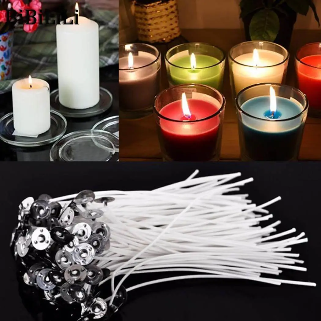 Ядро 9 дюймов 3 DIY эко ядро новый бездымный хлопок упаковка Свеча 10 см фитиль белый