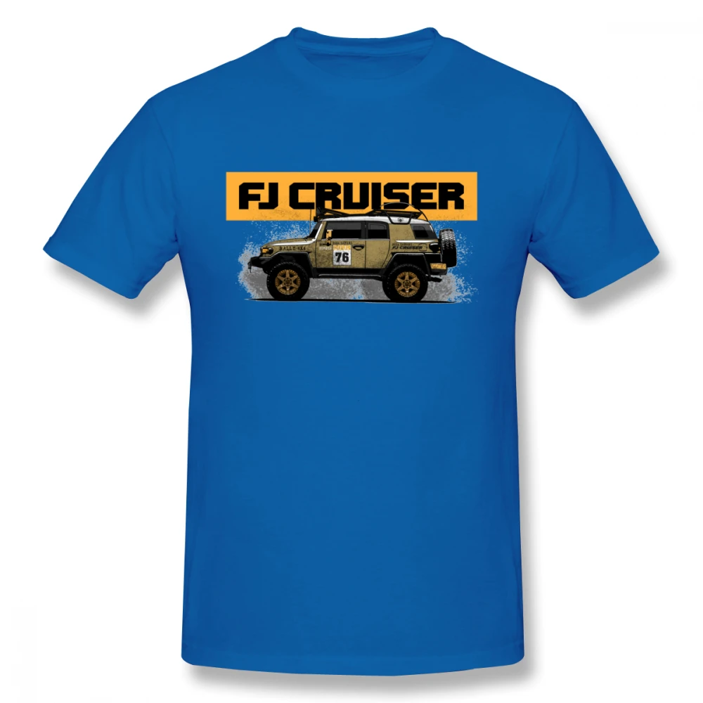 Синий Новое поступление FJ Cruiser Футболка мужская Новинка Land Cruiser Car Homme футболка Toyota OFF Road Camiseta - Цвет: Синий