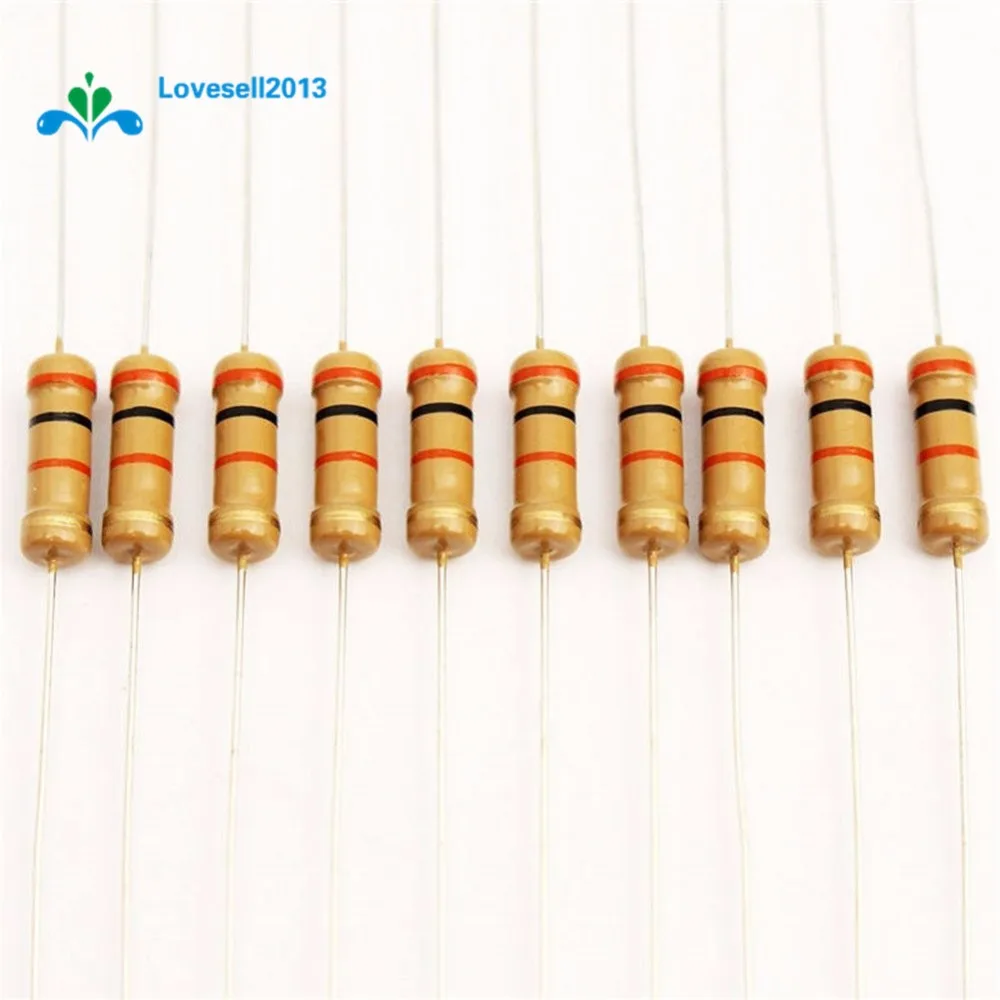 

200Pcs 1/4W Carbon Film Resistors Assorted Kit 1K Ohm 0.25W 5% Carbon Film Resistors Resistance 100% Origin