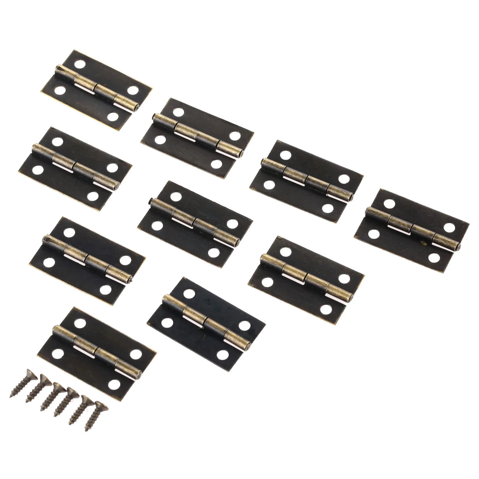 10 шт. античные бронзовые/Золотые мебельные петли для шкафа ящика двери стыковые