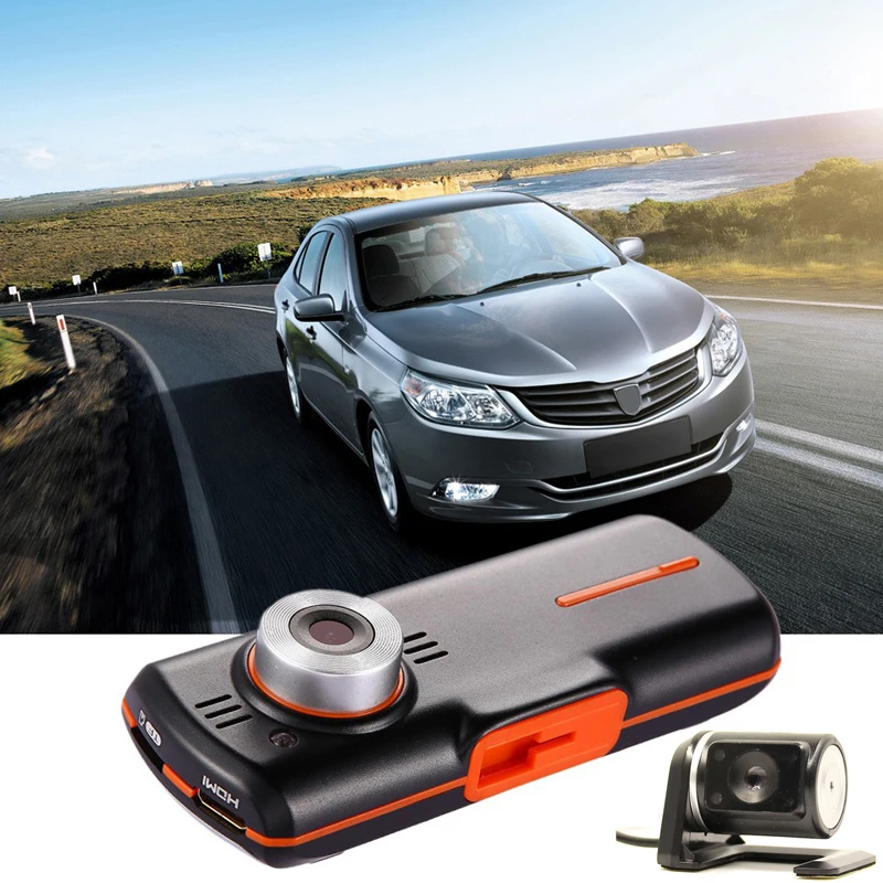 XYCING A1 автомобильный GPS видеорегистратор с двойной камерой черный ящик HD 1080P