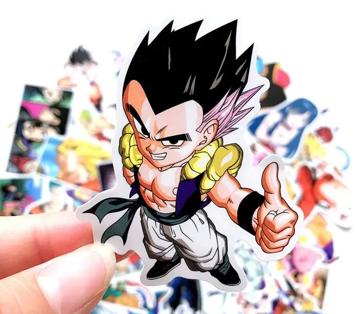 Наклейки с Аниме Драконий жемчуг Супер Saiyan Goku наклейки для сноуборда багажа