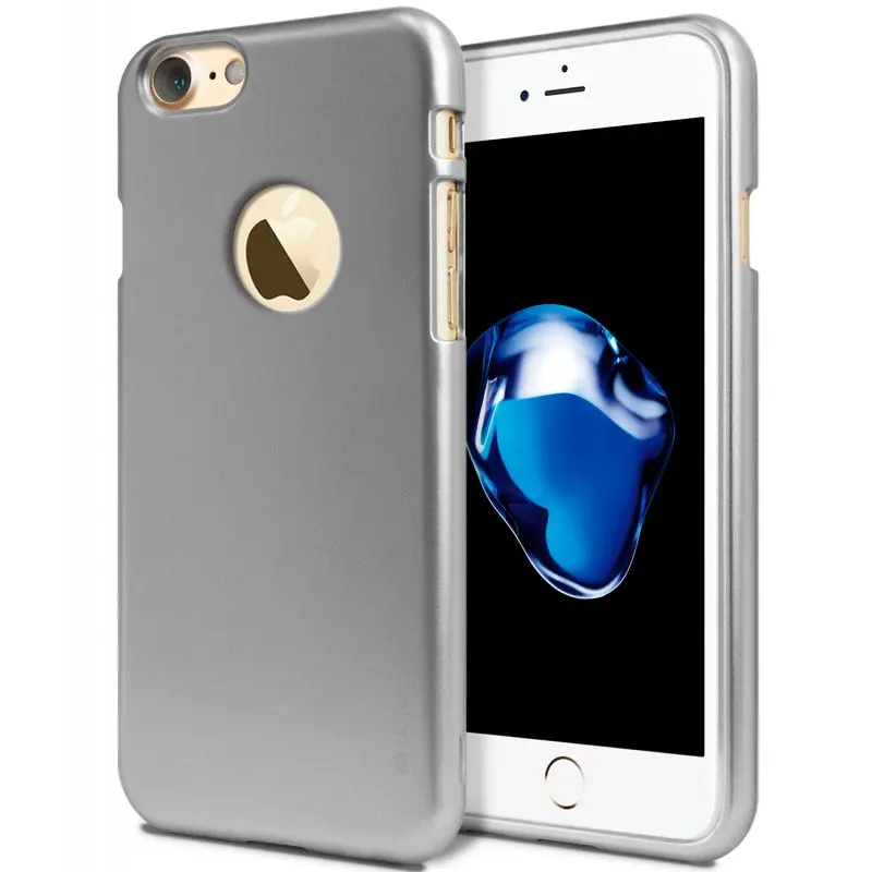 Для iPhone 7 чехол из ТПУ Jelly оригинальный Mercury Goospery металлический мягкий кожаный TPU