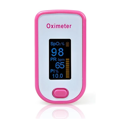 pink OLED пальцевой Пульсоксиметр Oximetro de dedo pulso насыщение крови кислородом домашний палец пульсометр Pulsioximetro CE - Цвет: pink