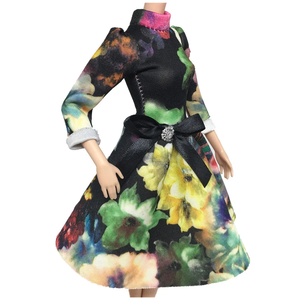 NK новейший комплект Кукольное платье модная мини юбка мягкая ткань благородный и