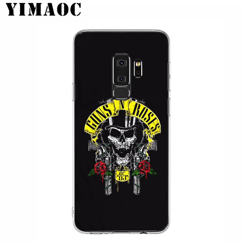 YIMAOC Guns n Roses Soft Silicone Case for Samsung Galaxy A5 A6 Plus A7 A8 A9 2018 J3 J5 J6 J7 2016 2017 EU Version |
