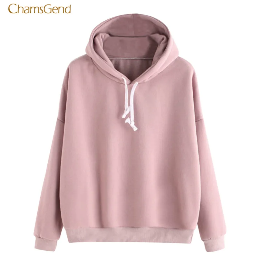 Женские толстовки с капюшоном CHAMSGEND теплые зимние больших размеров длинным
