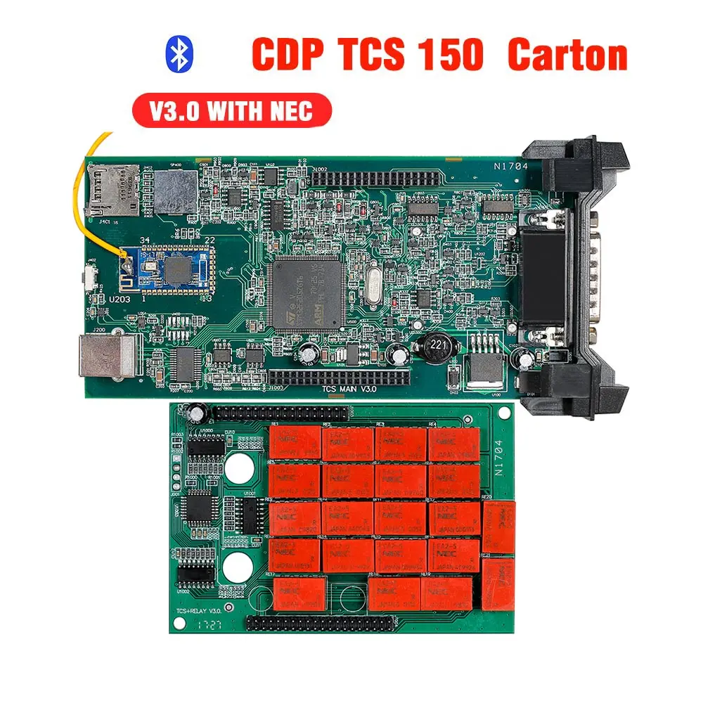 Multidiag pro Двойной для зеленой печатной платы инструмент CDP TCS PRO Bluetooth. r3 keygen программное обеспечение горячий автомобильный диагностический инструмент 10 шт./лот DHL бесплатно - Цвет: TCS 150 1