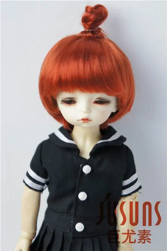 JD363 6-7 дюймов 16-18 см синтетический мохер кукольные парики 1/6 YOSD Updo BJD волосы