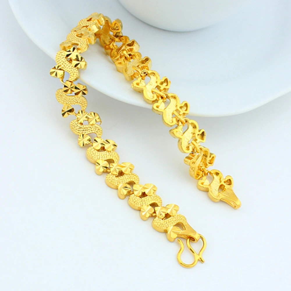 

Classic Bracelet Yellow Gold Filled Solid Women Bracelet Chain