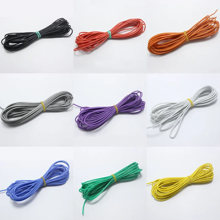 EClyxun 5 м 16 AWG гибкий силиконовый провод RC кабель 16AWG 252/0. 08TS OD 3,0 мм луженая медная проволока 1,27 мм квадратная модель самолета провод