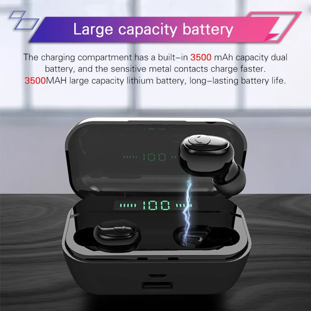 Настоящие беспроводные наушники Bluetooth 5 0 наушники-вкладыши с сенсорным