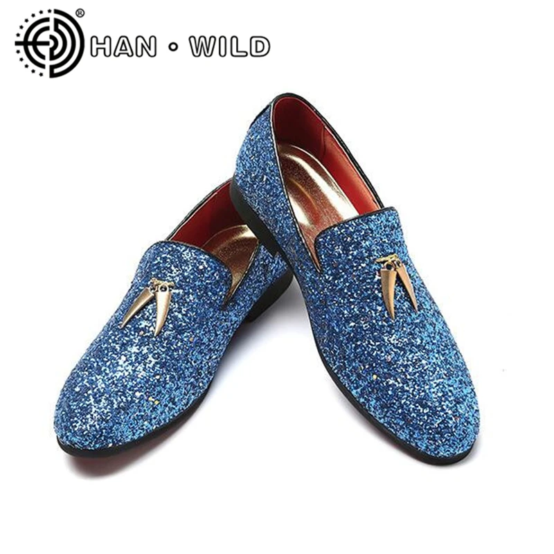 Яркий Цвет мужские Туфли под платье Элитный бренд лоферы в винтажном стиле С