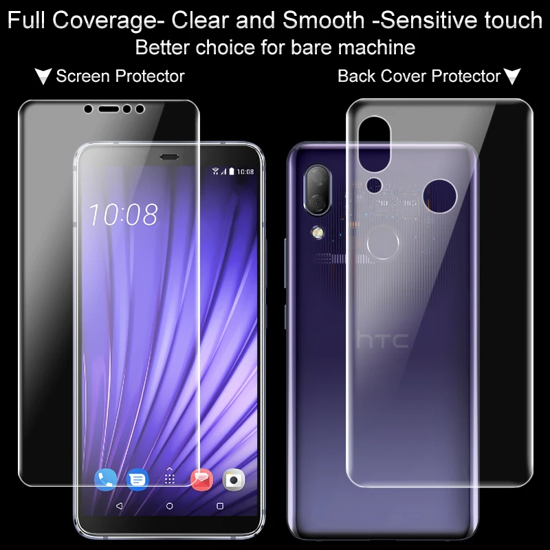 IMAK Для htc U19e защита для экрана Hydrogel III Передняя и задняя 0,15 мм мягкая защитная пленка tpu для htc U19e не стекло