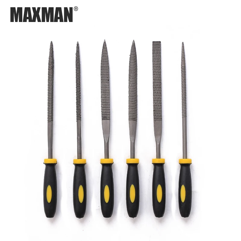 MAXMAN 6 шт. три модели металлических пилок мини ассорти набор алмазных иголок
