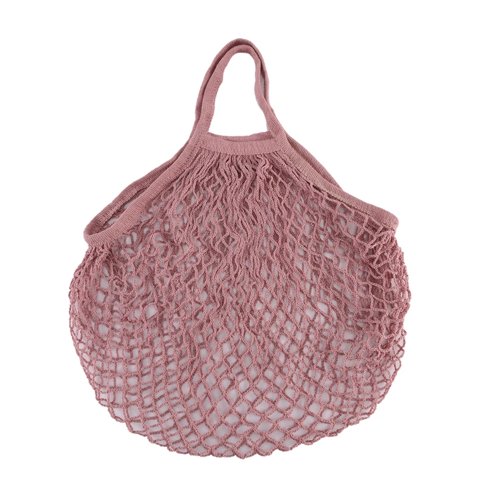 

High Quality Reusable String Shopping Grocery Bag Shopper Tote Mesh Net Woven Cotton Bag Hand Tote 9Colors
