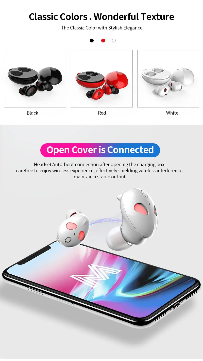 Новинка, беспроводная гарнитура Bluetooth 5,0, TWS, шумоподавление HIFI, инопланетная IPX4, водонепроницаемые спортивные наушники с сенсорным управлением