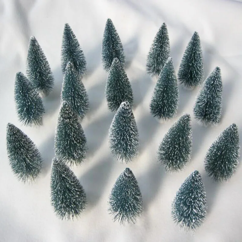 Хорошо! 50 шт. Новогодняя мини елка маленькая сосновая украшение для рабочего