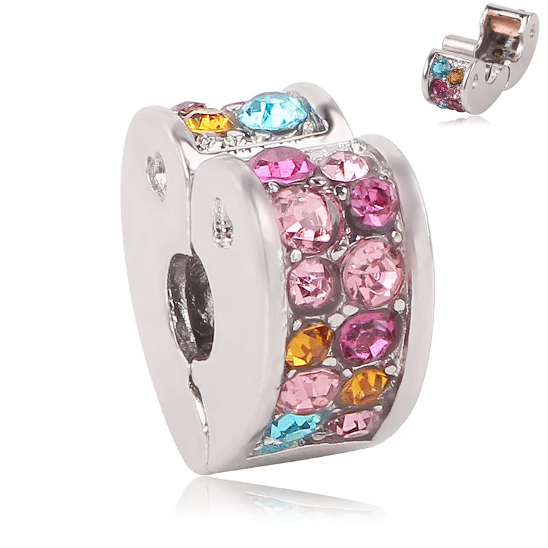 Подходит к оригиналу Pandora, очаровательный серебряный браслет 925, брелок, ювелирные изделия для женщин и мужчин,, новинка, бесконечный блеск, милая домашняя бусина - Цвет: P-064