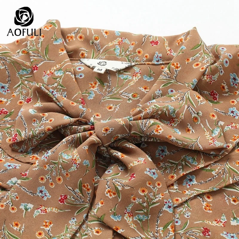 L ~ 4XL 5XL Женский комплект с широкими штанами шифоновая блузка цветочным принтом и
