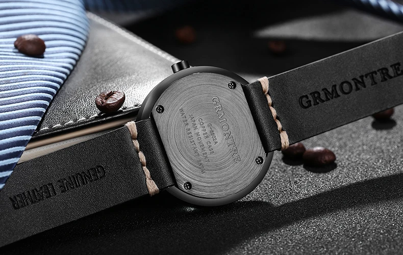 Японский кварцевый механизм MIYOTA GRMONTRE мужские модные простые часы relogio masculino 3D