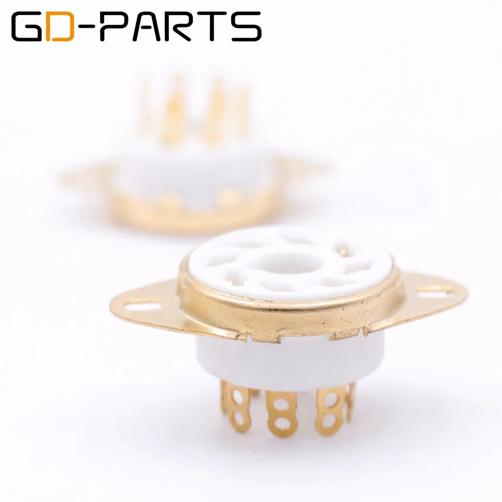 Восьмиядерный керамический патрон 10 шт. с золотым покрытием 8pin fr 274B KT88 EL34 6550 6sn7 348A