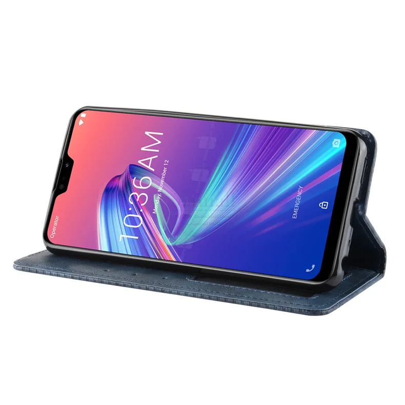 Роскошный тонкий кожаный чехол-книжка в стиле ретро на магните для Asus Zenfone Max Pro M2 ZB631KL, чехол-книжка с бумажником и подставкой, мягкий чехол, чехлы для телефонов