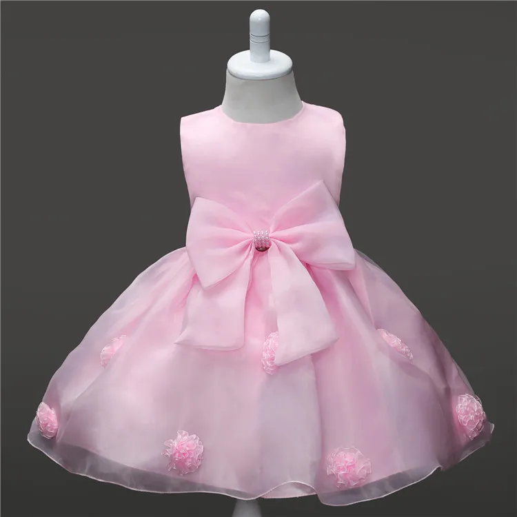 Girl princess dress flower girl bow headdress baby clothes | Детская одежда и обувь