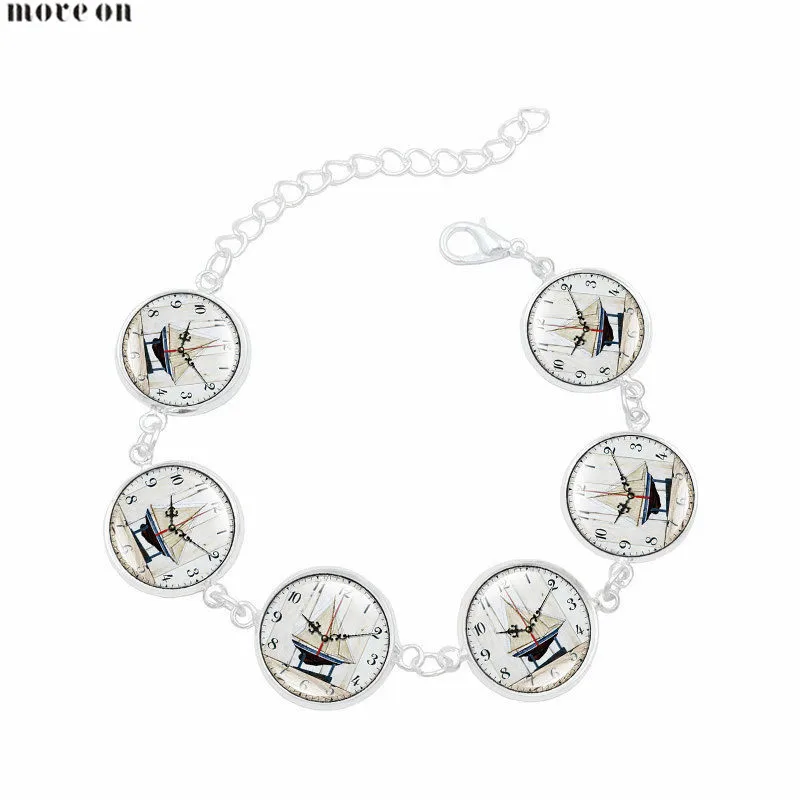 Ретро часы браслет с драгоценным камнем креативные ювелирные изделия ручной