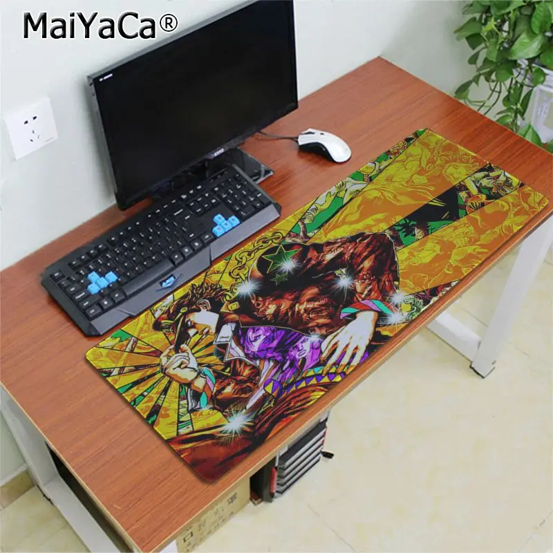 Lock Edge 30x80cm Maiyaca Нескользящие ПК jojo офисные мыши геймер мягкий коврик для мыши большой коврик для мыши клавиатуры коврик - Цвет: Lock Edge 30x80cm