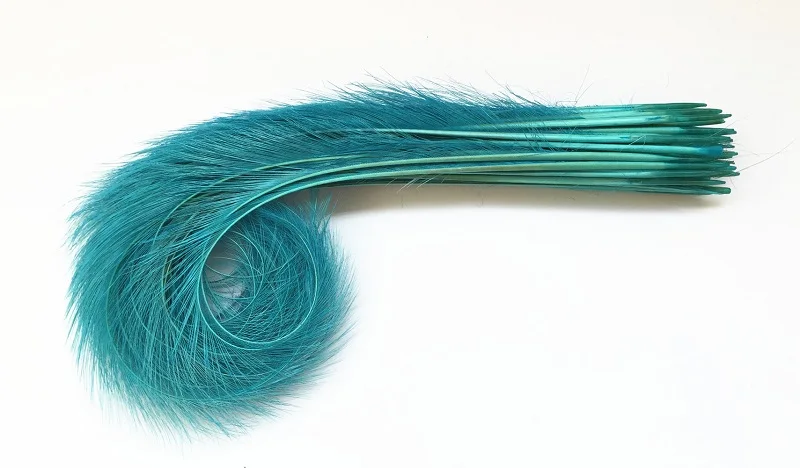5 шт./лот жженые фазаны перо Millinery шляпа отделка Ремесло поставка 15 цветов на выбор B071 - Цвет: Light blue