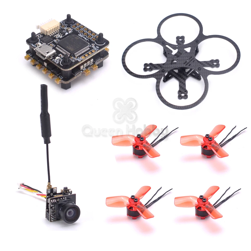 Рамка 90 мм для помещений FPV Mini F4 Встроенный OSD 4 в 1 ESC 1104 7500KV двигатель VTX 25MW 800TVL