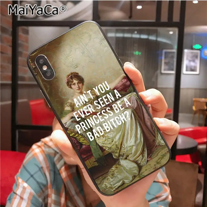6 MaiYaCa картины лирика чехол для телефона для iphone 11 Pro X XS XR XS MAX 8 7 6 6S Plus 5 5S SE cass - Color: 6